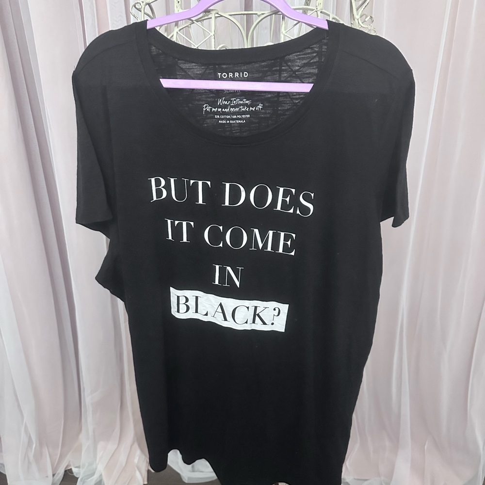 Torrid Black Slim Fit Top